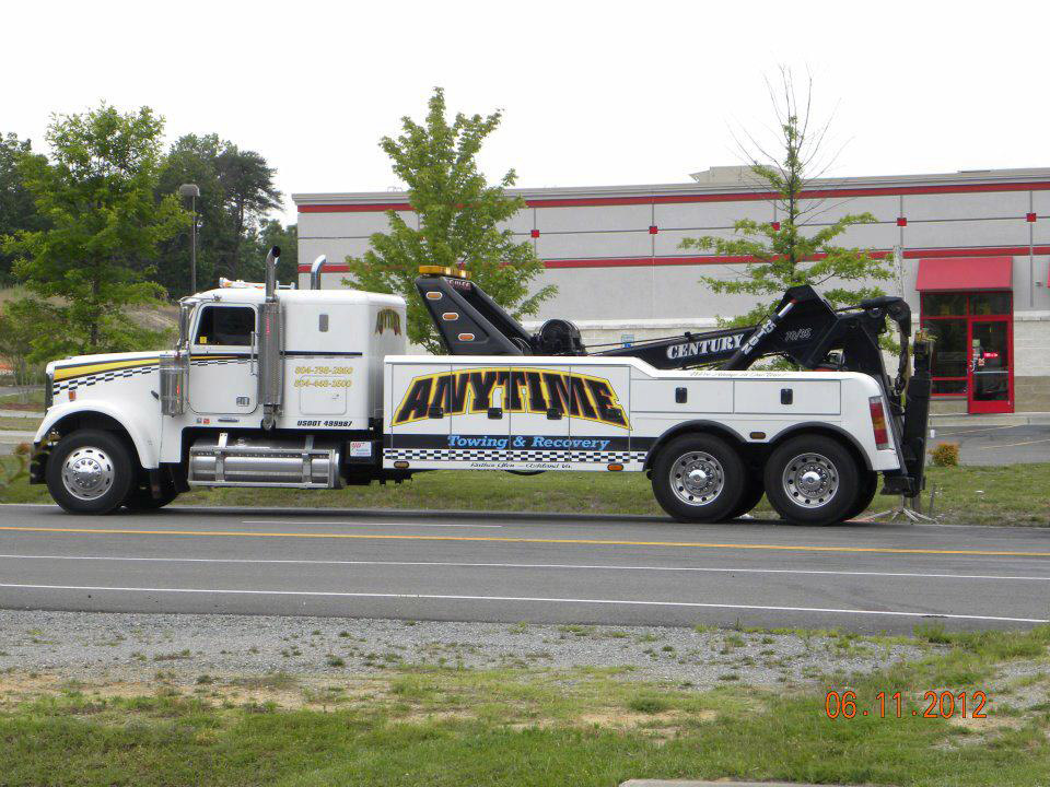 anytime towing large truck