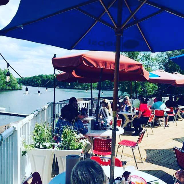 tims at lake anna outdoor deck with view